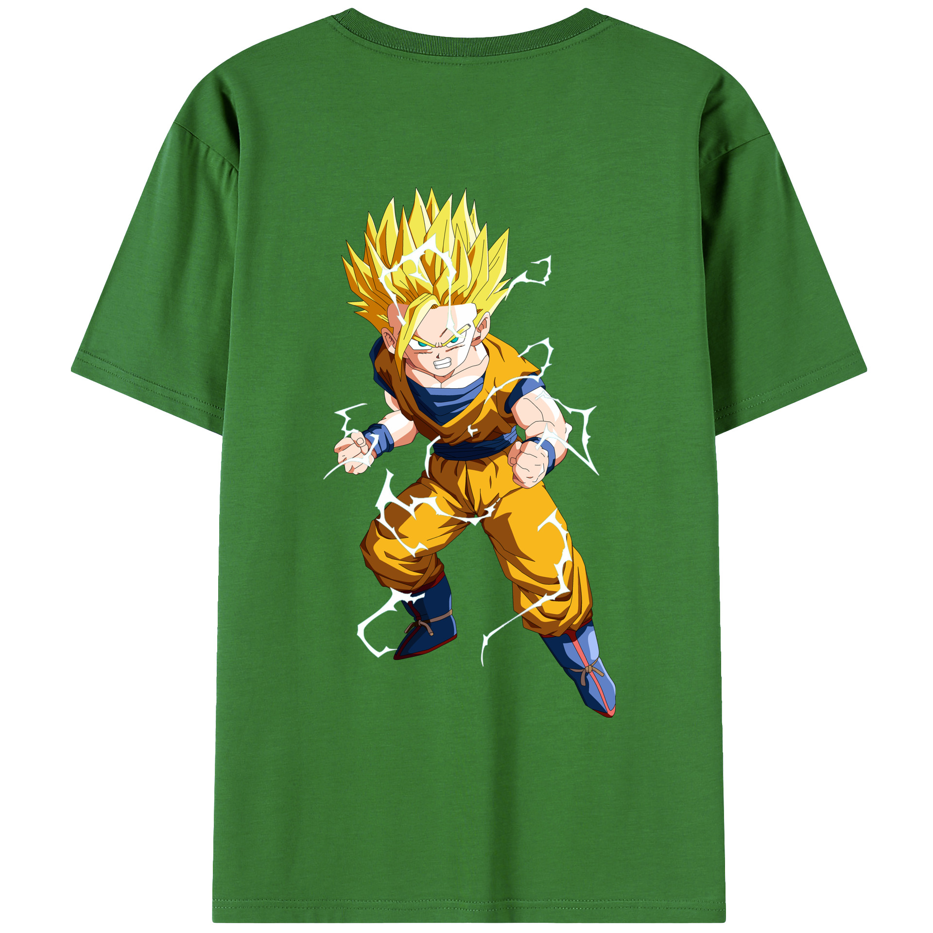 （画像用） ドラゴンボール 孫 悟飯（そんごはん）DRAGON BALL Son Gohan レディース半袖Tシャツ(バックプリント)